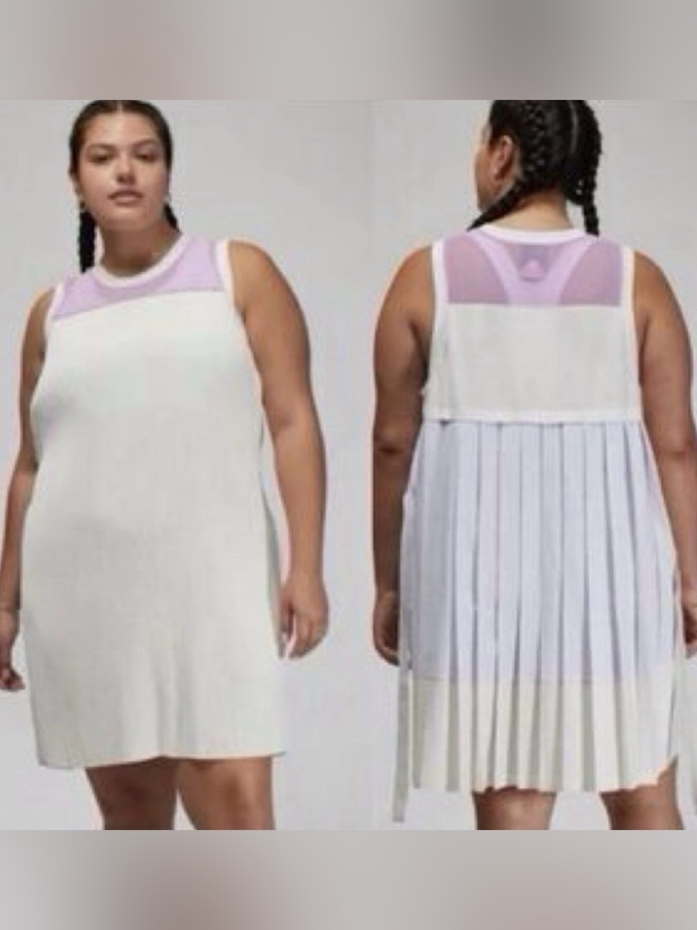 Air Jordan White Dress with Lavender Mesh 3X